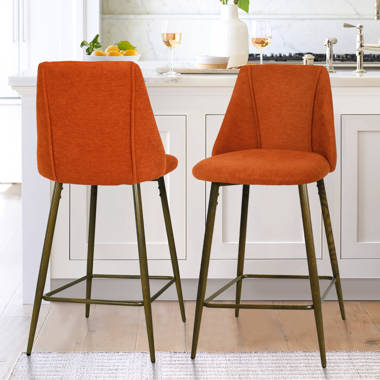 Burnt orange kitchen online stools